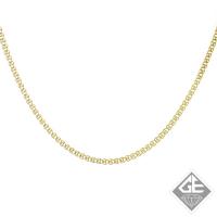 14k Yellow Gold 2.00 mm Light Flat Link Chain - 21 Inches