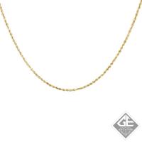 14k Yellow Gold 1.80 mm DC Rope Chain - 18 Inches