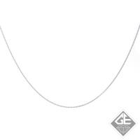 Ladies 14k White Gold 1.00 mm Rolo Chain - 18 Inches
