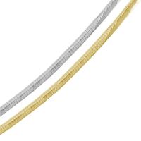 sterling silver 2 toned reversible flat omega chain