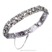 Estate 4.25 Carats Diamond Platinum Bracelet