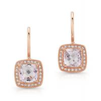 Rose de France Diamond Drop Earrings