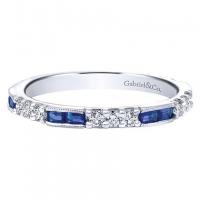Gabriel & Co. Sapphire & Diamond Ladies Ring