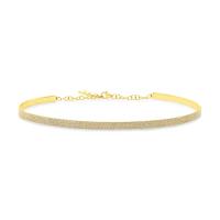 1.56ct 14k Yellow Gold Diamond Choker Necklace SC55003655