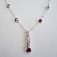 ruby and diamond necklace