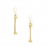 gold bone earrings