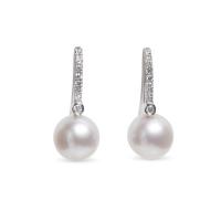 Pearl And Diamond Earrings