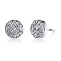 brilliant round diamond earrings