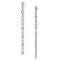 modern diamond drop earrings