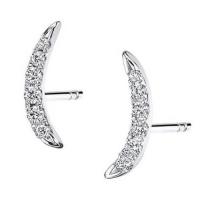 modern diamond ear climbers