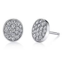 oval diamond earrings