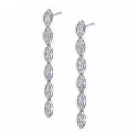 vintage inspired diamond earrings
