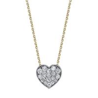 heart-shaped diamond pendant