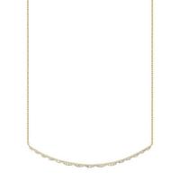 vintage inspired scalloped diamond pendant in yellow gold