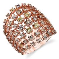 mixed size diamond fashion ring