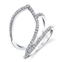 double band diamond ring