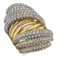 modern diamond fashion ring