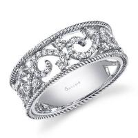 vintage inspired diamond fashion ring
