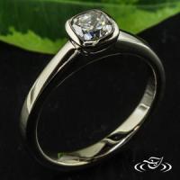 contemporary cushion solitaire