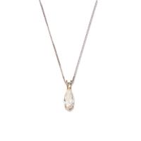 Vintage Pear Shape Diamond Necklace