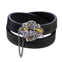 sevan bicakci diamond sword closure leather wrap bracelet