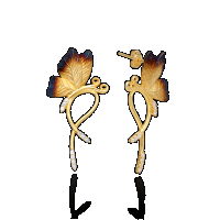 Ember Butterfly on Vine Ember Earrings