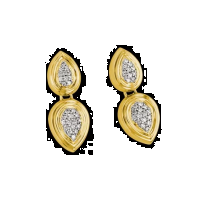 gemini diamond dangle earrings