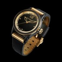 pantheon ii watch with leather band