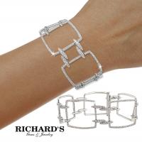 square link diamond bracelet