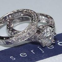 1011 â€“ diamond engagement ring & wedding band set