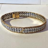 w&y/g diamond bracelet approx. 3.50ctw.