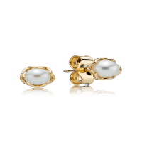 pandora cultured elegance white pearl earrings 250319p