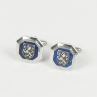 sterling silver and lapis cufflinks