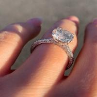 2.07 round brilliant diamond | g color vs2 clarity | 14kt white gold 3d setting | engagement ring | diamond ring | wedding