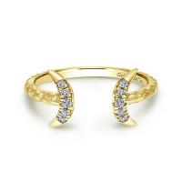 14k Gold Dia Knuckle Ring