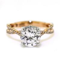 unique rose gold engagement ring
