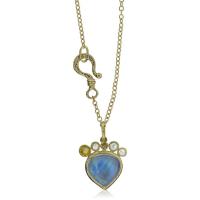 moonstone pendant with diamonds