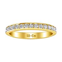 diamond wedding band patricia 0.61 cts 14k yellow gold