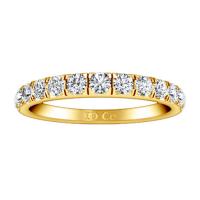 diamond wedding band janice 0.81 cts 18k yellow gold