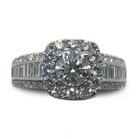 .60ct. round diamond halo ring