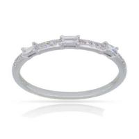 luvente stackable white gold diamond ring