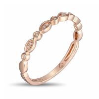 LUVENTE STACKABLE ROSE GOLD DIAMOND RING