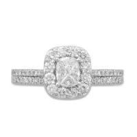 1 ct. tw. multi-diamond engagement ring set in 14k white gold