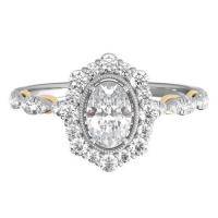 truly™ zac posen 7/8 ct. tw. diamond engagement ring in 14k white gold