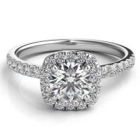 helzberg diamond masterpiece® 1 ct. tw. diamond engagement ring in 18k white gold