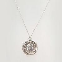 sterling silver coin pendant