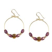 violet glitz earrings