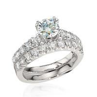 Gottlieb & Sons Engagement Ring Set: Cathedral