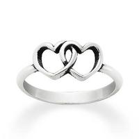 two hearts together ring