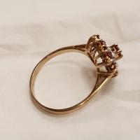 10 kt gold ruby and diamond heart ring 10 kt gold ruby and diamond heart ring